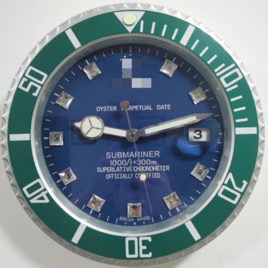 壁掛け時計 14inch 金属夜光時計 ステンレススチール カレンダー リビングルーム壁掛け時計 壁掛け式 海外購入代理店|undefined