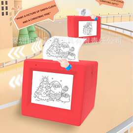 跨境新品带屏2.8寸大屏幕智能语音AI语音图片文字迷你热敏打印机