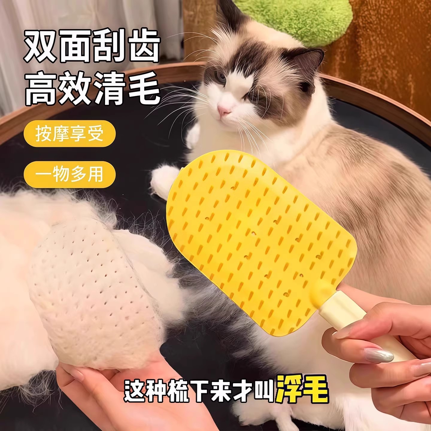 고양이털빗, 아이스크림빗, 애완동물빗, 특수빗, 강아지빗, 고양이털 제거, 강아지털 청소 및 제모빗