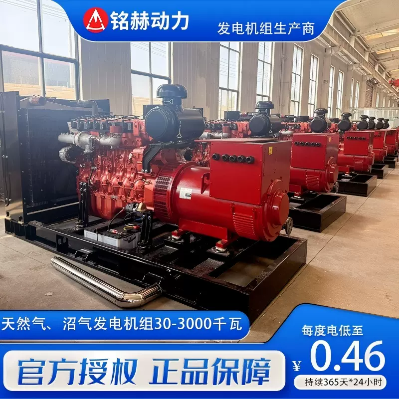 哈萨克斯坦比特币挖矿 燃气发电机组 1000KW燃气发电机组 5兆瓦