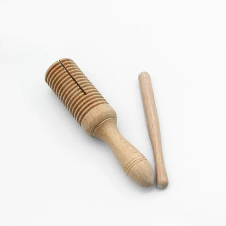 Jiagou roscado solo tubo de resonancia doble instrumento de jardín de infantes primario Orf educación temprana musical instrumento de percusión para niños