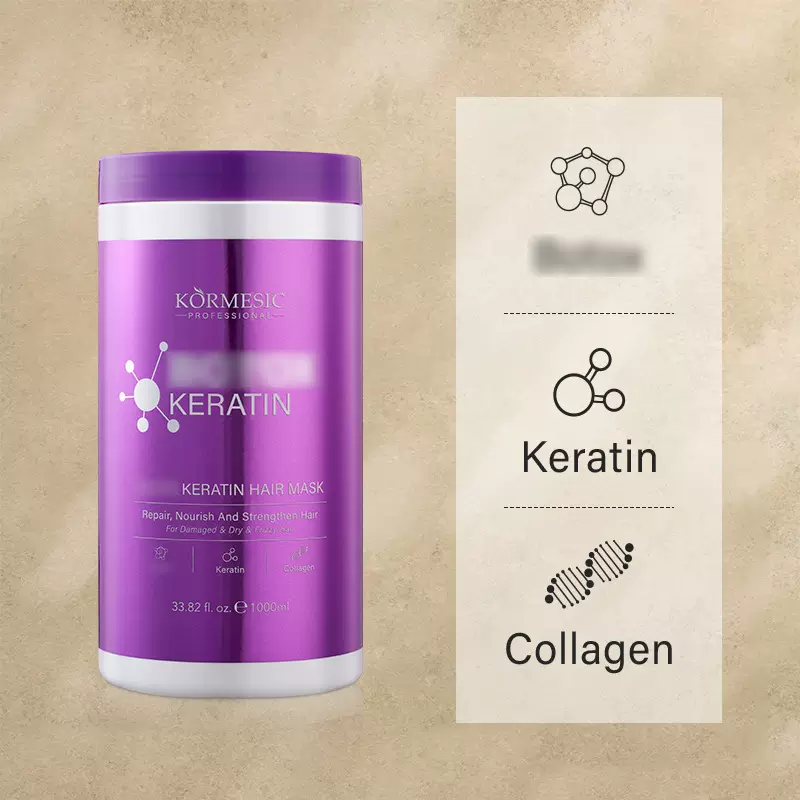 KORMESIC跨境外贸角蛋白发膜Hair mask柔顺大容量厂家现货批发