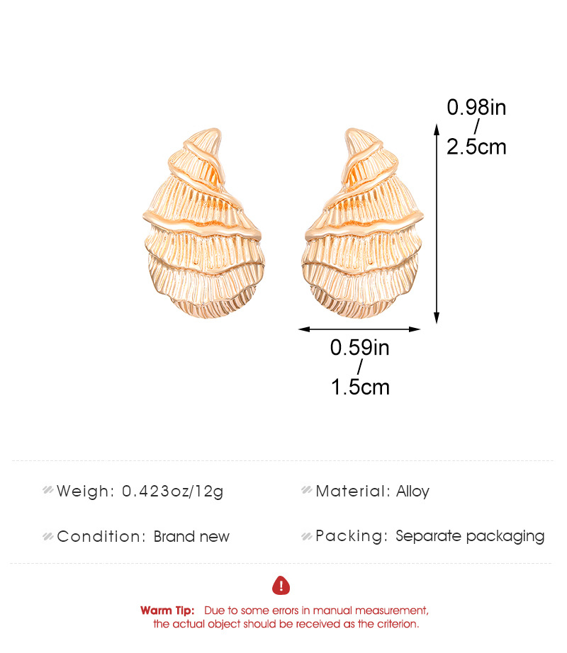 20g Weight Alloy Ear Needle Material Drop Earrings Classification 1 Pair Quantity Casual Occasion Alloy Material Tortoise Pattern Women's Gender Plating Design Simple Style Style 1 Pair Simple Style Tortoise Plating Alloy Drop Earrings 3