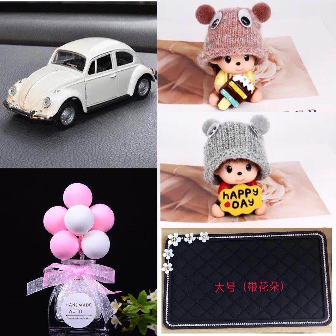 Decoración de coche interior de coche creativo decoración del panel de instrumentos del coche decoración de coche pequeño resina belleza simple pensamiento nocturno