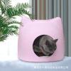 Cat West Four Seasons General Summer Cat felt nest with cushion semi -enclosed cat house removable cat head nest winter