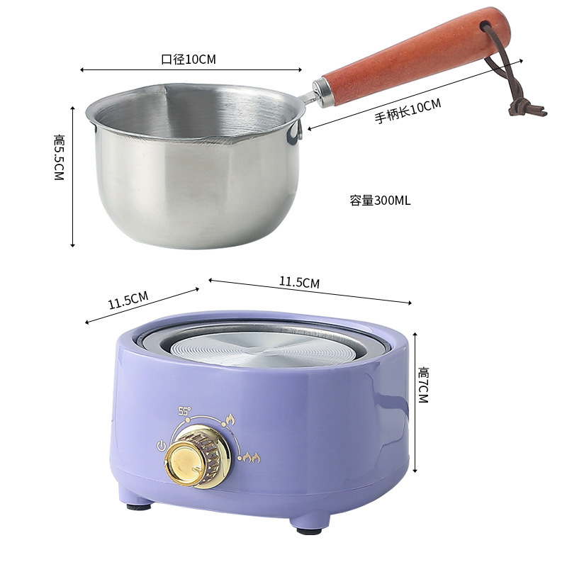 DIY製作器具ワックス瓶砂糖ショートニング溶融鍋加熱炉保温ミルクステンレス溶融ワックスミニ鍋|undefined
