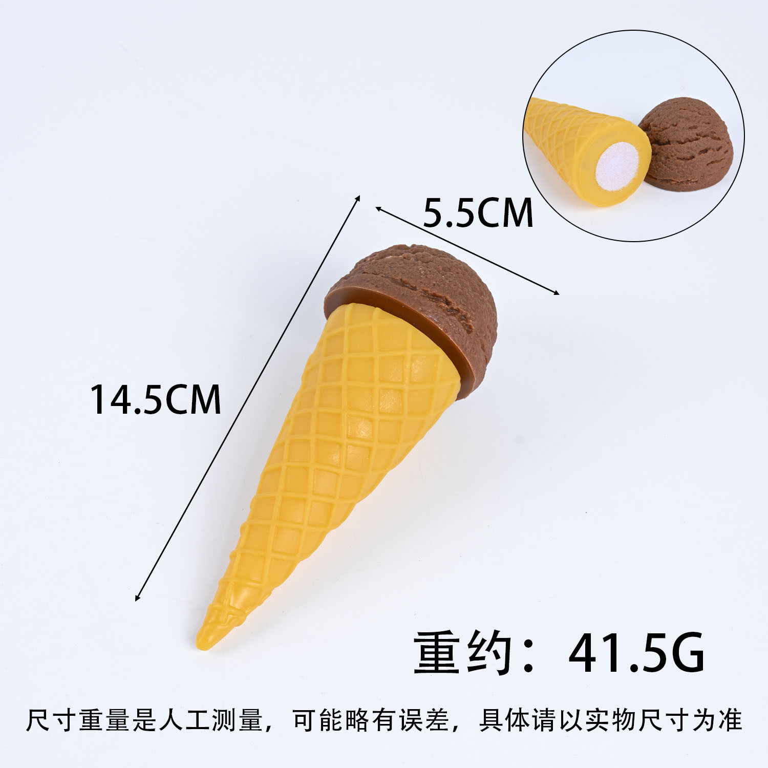 PVC simulación de helado modelo desmontable helado helado juguetes red DIY velcro helado