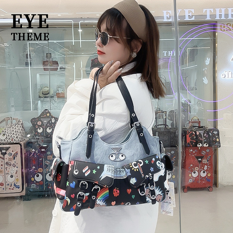 Contrast Color Women's Cute Armpit Bag Trendyy Design Multi-Functional Crossbody Bag Designer Versatile Bag 2704 # Contrast Color Women's Cute Armpit Bag Trendyy Design Multi-Functional Crossbody Bag Designer Versatile Bag 2704 #