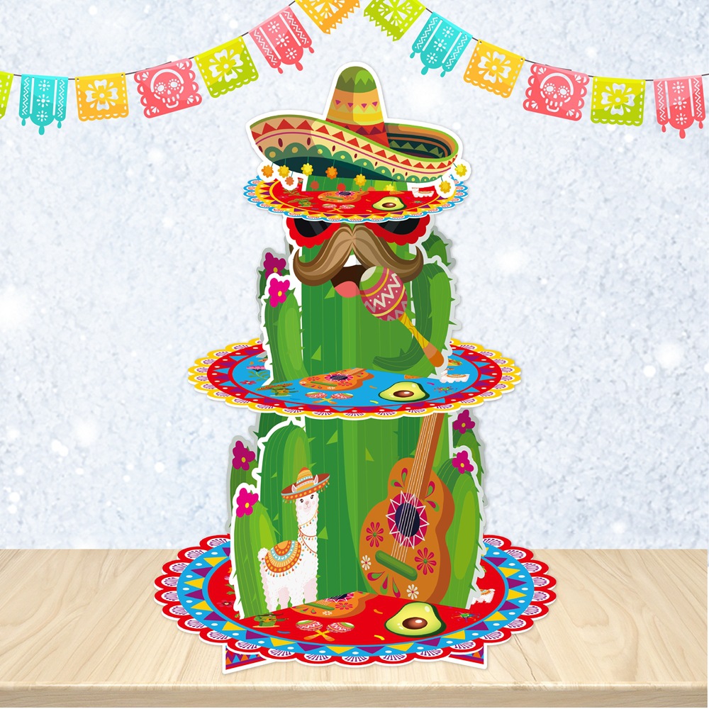 Transfronterizo México 5 de mayo Decoración de tarta Soporte de tarta Decoración de fiesta de carnaval mexicano