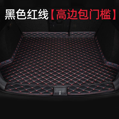 Trunk Mat: mat, specialized for 26 - high-sided-threshold-modelblack-with-red-lines-default-item