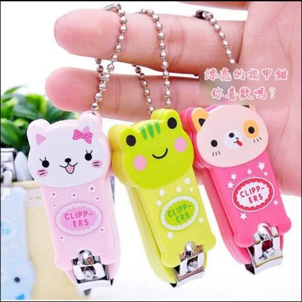 Creative cute nail clippers scissors small gift logo stall stainless steel children cartoon manicure Nails