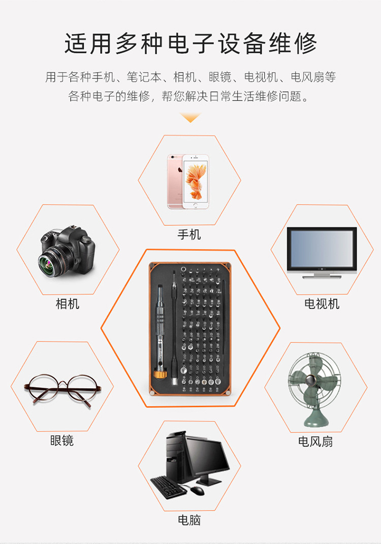 维修工具68合1螺丝刀套装