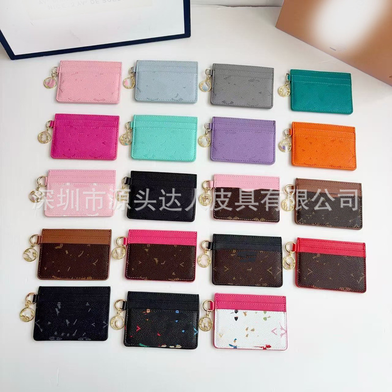 2026 New Color-Blocked Designer Card Holder for Women, Light Luxury Monogram Multi-Card Slot Mini Coin Purse, Couple Style Card Holder and Card Case 2026 New Color-Blocked Designer Card Holder for Women, Light Luxury Monogram Multi-Card Slot Mini Coin Purse, Couple Style Card Holder and Card Case