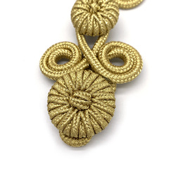 Susu Button Embellishment Decor Hollow Wheel with Three Concave Navel Tangzhuang Chinese Knot Qipao Children's Clothing Buttons Button Wholesale