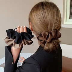 感サテン大腸ヘアリング韓国ネットレッド2022年気質タイロープ女性シンプルな丸子頭アクセサリー