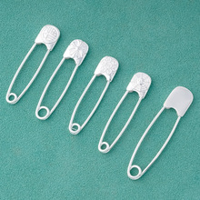 宝宝随身挂件小孩婴儿孕妇s925纯银别针新生儿儿童纯银饰品回形针