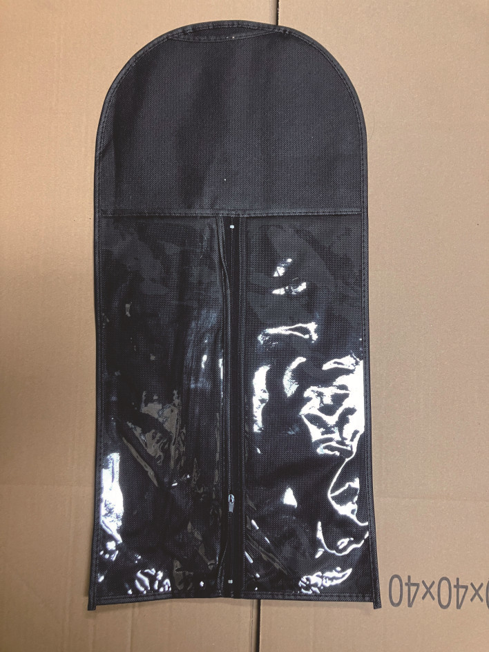 검정색, 플라스틱 후크가 있는 30*60 플라스틱 후크, 부직포 + 투명 PVC