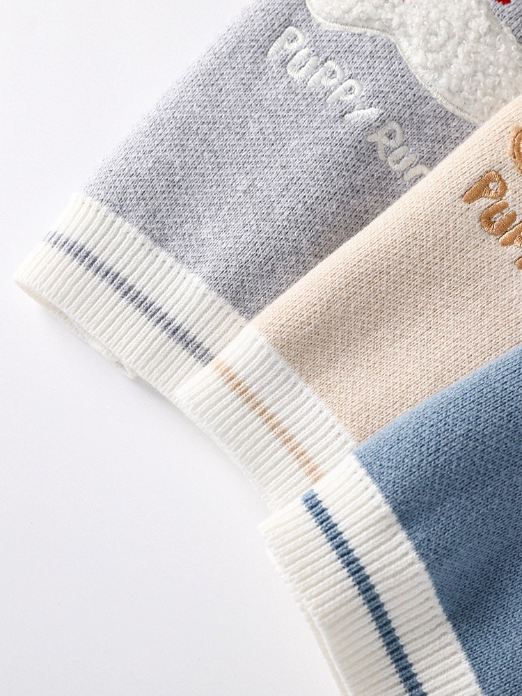 Spring and autumn new vest cardigan Korean style pullover knitted sweater wholesale children’s clothing dog children shawl