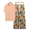 Orange pink + yellow and white flowers