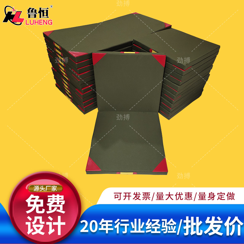 Wholesale Oxford cloth sports mat kindergarten parkour training sponge mat student sit-up folding gymnastics mat