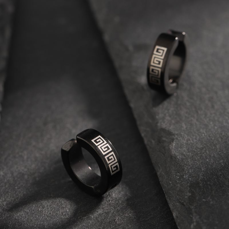 Ear Cuffs Classification 1 Pair Hip-Hop Punk Geometric Plating Titanium Steel Ear Cuffs