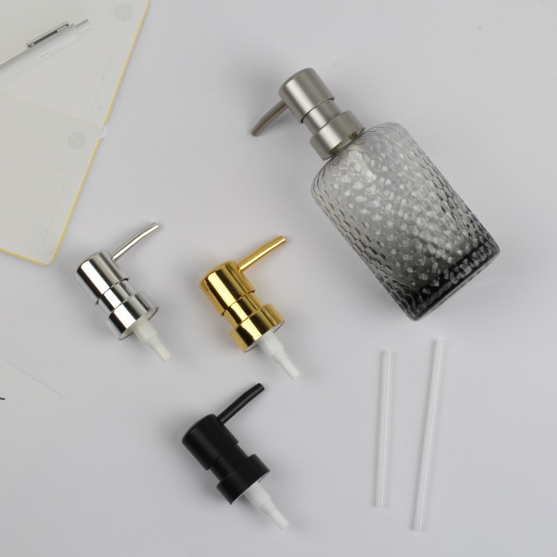 Factory Direct Sales Plastic Electroplating Spray Paint Single-Layer Large Round Head Pump Head Shower Gel Shampoo Lotion Press Head Factory Direct Sales Plastic Electroplating Spray Paint Single-Layer Large Round Head Pump Head Shower Gel Shampoo Lotion Press Head