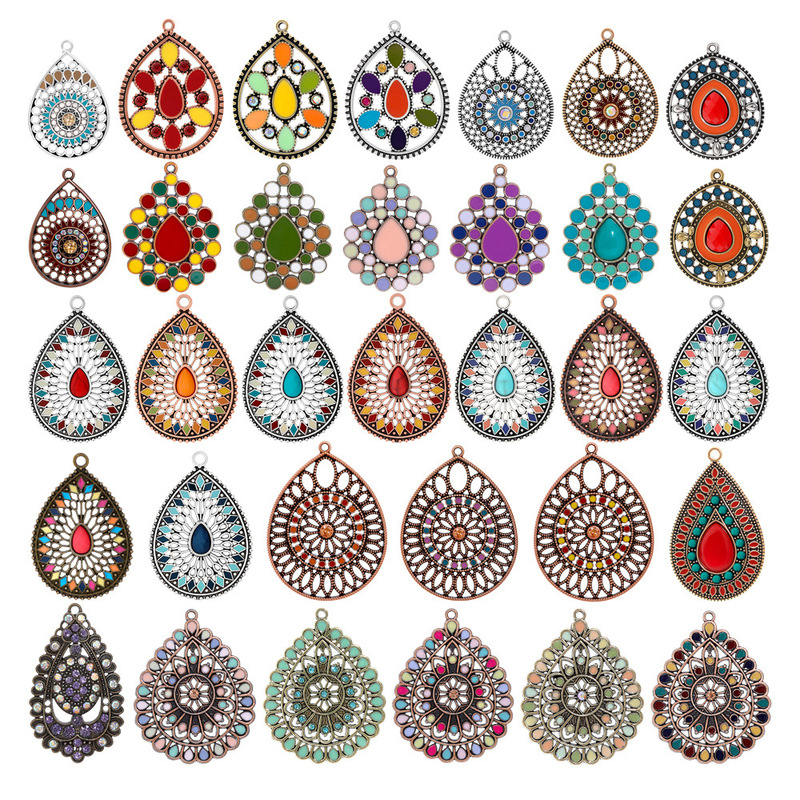 DIY Colorful Yunnan Ethnic Style Drop Earrings for Women Bohemian Travel Wear Hot Selling Ear Jewelry Accessories DIY Colorful Yunnan Ethnic Style Drop Earrings for Women Bohemian Travel Wear Hot Selling Ear Jewelry Accessories
