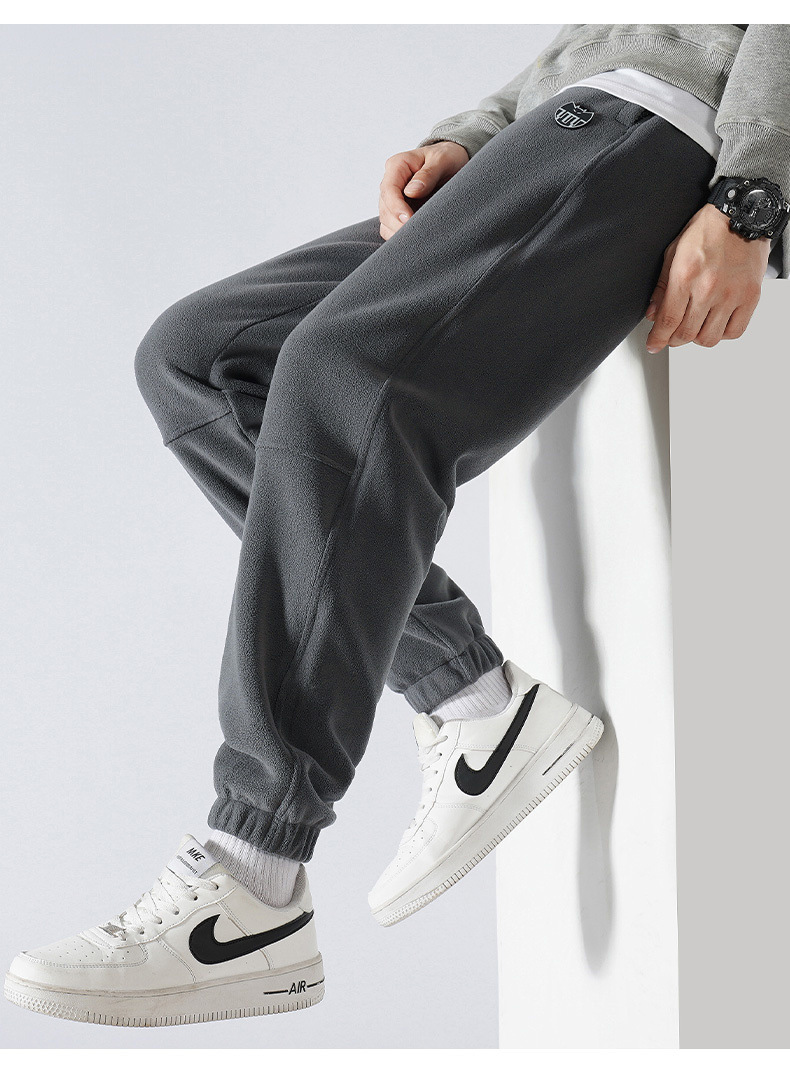 Herren Winter Plüsch Freizeithose Gefüttert Warm Leggings Große Größe_voghion.com