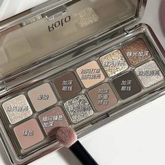 Beauty ROTO cement tray 12 color eye shadow live pearlescent flash matte affordable earth color eye shadow wholesale
