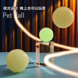 meianju宠物玩具球夜光球高弹力弹性趣味性训宠训狗工具狗狗玩具