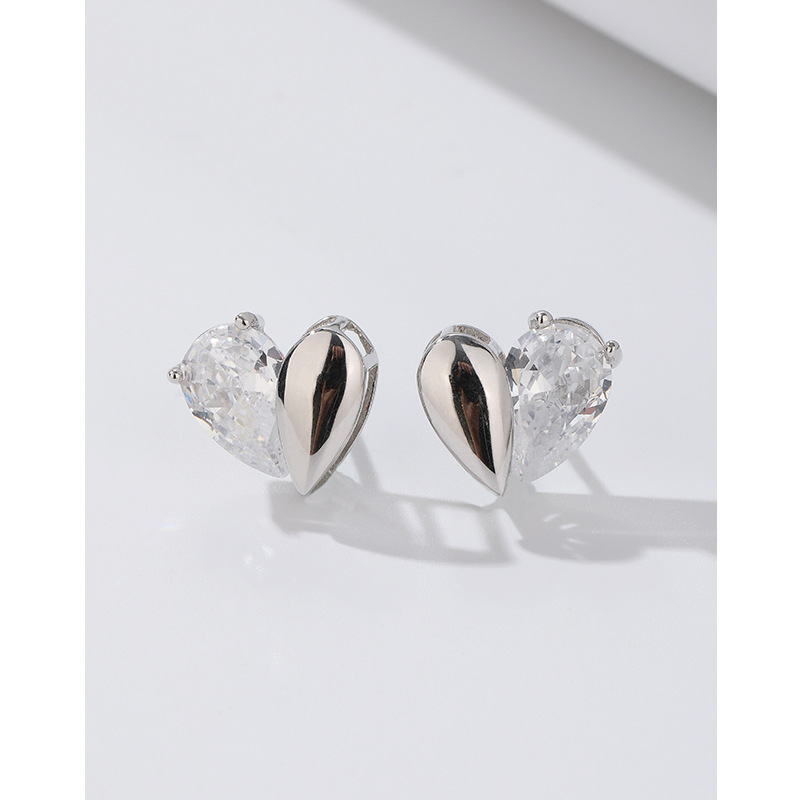Precioso ZIRCON pendientes de plata esterlina 925 diseño de nicho 2023 nuevos pendientes de estilo elegante luz de lujo de alta calidad pendientes