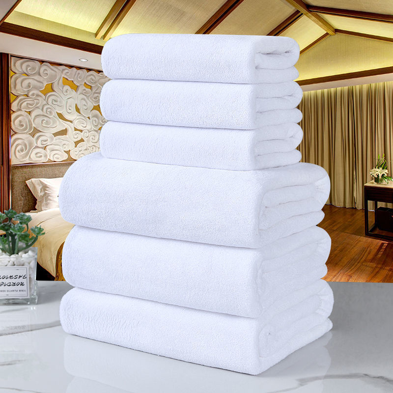 Bath towel hotel hotel hotel white adult take a shower household water uptake thickening soft Beauty Bed towel wholesale