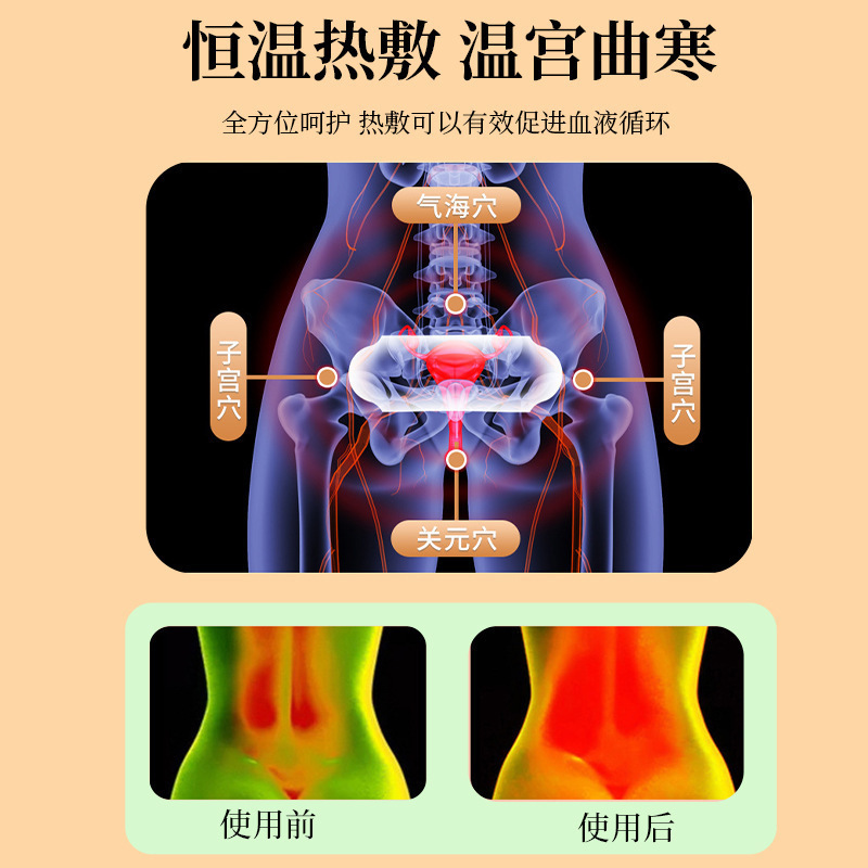 暖贴自发热艾草贴生姜益母草家用暖足贴热敷儿童暖宝宝贴批发|undefined