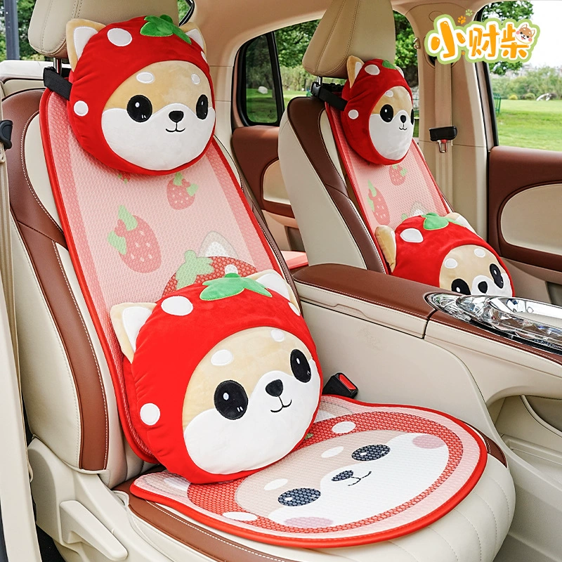 Летняя подушка для автомобильного сиденья Подлинная Xiaocai дизельный клубничный автомобиль удобное сиденье крутая Подушка интернет-знаменитости Автомобильные украшения поставки