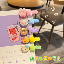 可爱小猫兔兔发夹卡通动物少女心甜美边夹学生刘海发饰发卡鸭嘴夹