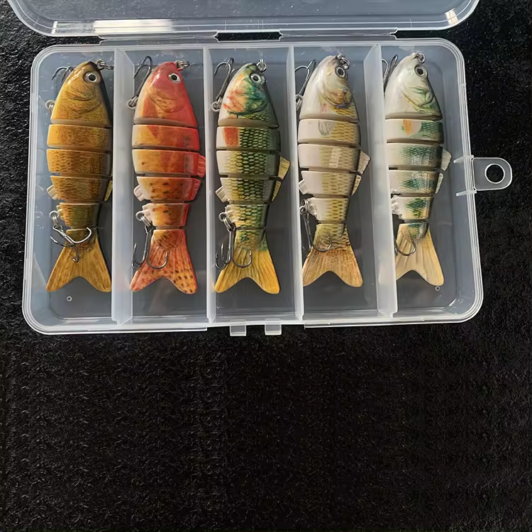 Juego transfronterizo de 5 piezas 10CM 20G seis secciones Luya cebo falso cebo de simulación de pescado de varias secciones