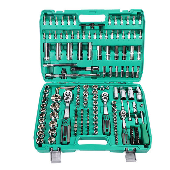 Auto repair tools 172-piece chrome vanadium steel business gifts on-board maintenance home Machine Tools Factory supply