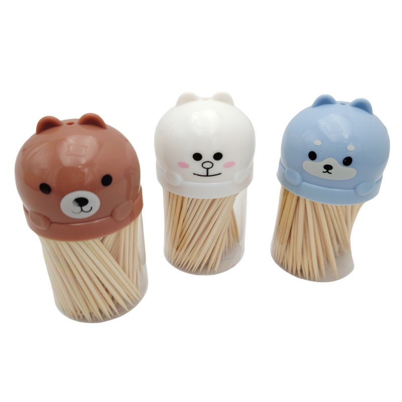 D1524 217 # palillos de dientes caseros con un lindo palillos de dientes desechable después de la comida artefacto mágico de 2 yuanes tienda