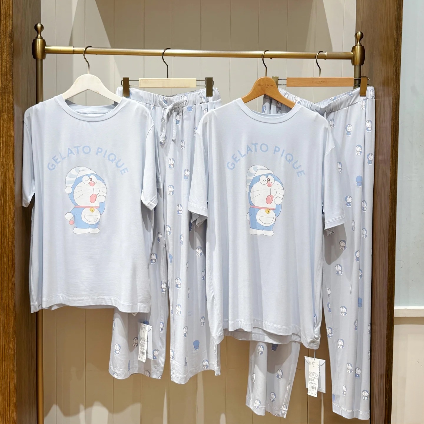 Gp Cartoon Doraemon Doraemon Pajamas Men's Spring and Summer Jingle Cat Short-Sleeved Trousers Home Clothes Men's Suit