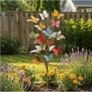 �羳���R�d������N�¿�Metal Butterfly Garden Stake�����@ˇ��