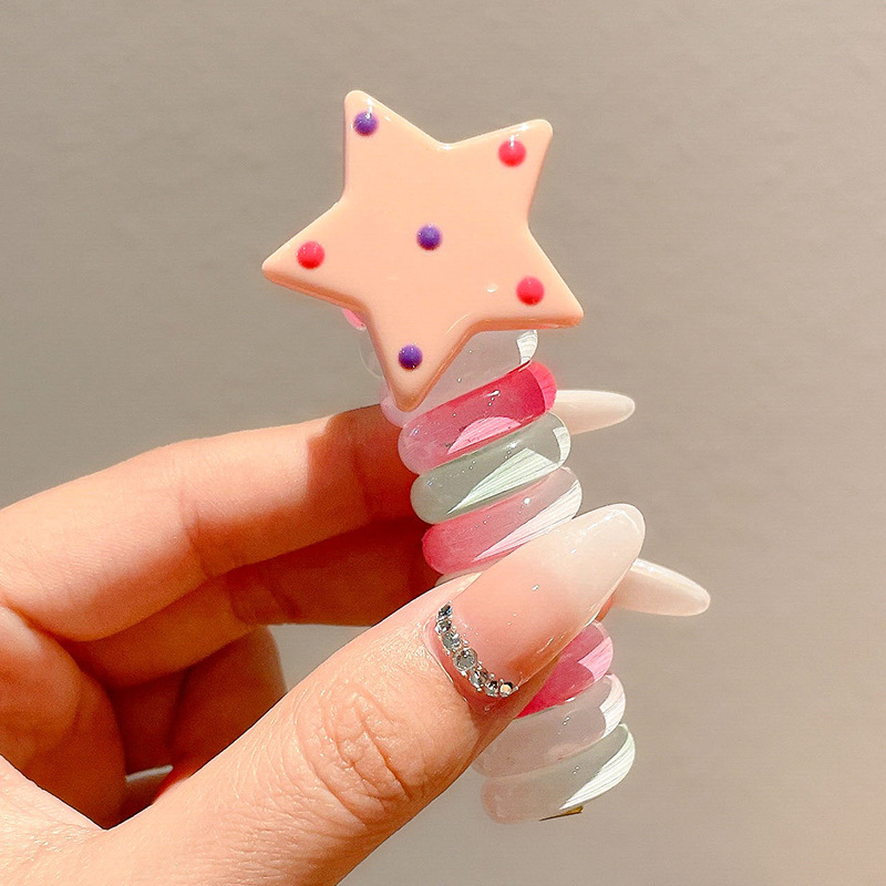 2025 nueva plata brillante cinza plateada cinta de tejido arco perlas línea telefónica anillo de cabello de mujer burbuja trenza cabello de cabello