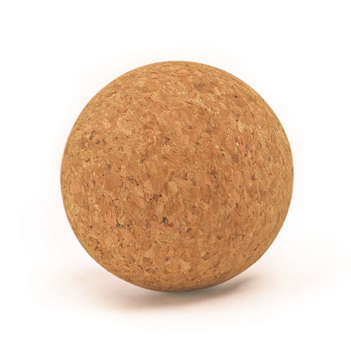 Factory direct sales cork yoga ball high density non-shedding fascia ball muscle massage ball 6/7/8/10/12cm