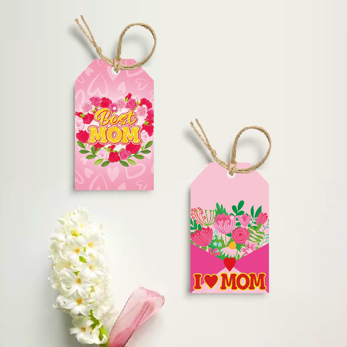 跨境母亲节礼品吊牌母亲节快乐吊牌母亲节吊牌礼物礼品包装装饰