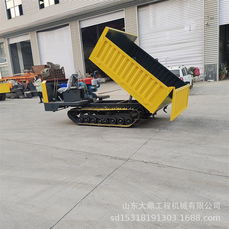 Small Crawler Transporter Multifunctional Hydraulic Crawler Transporter Mountain Farmland Woodland Transport Vehicle