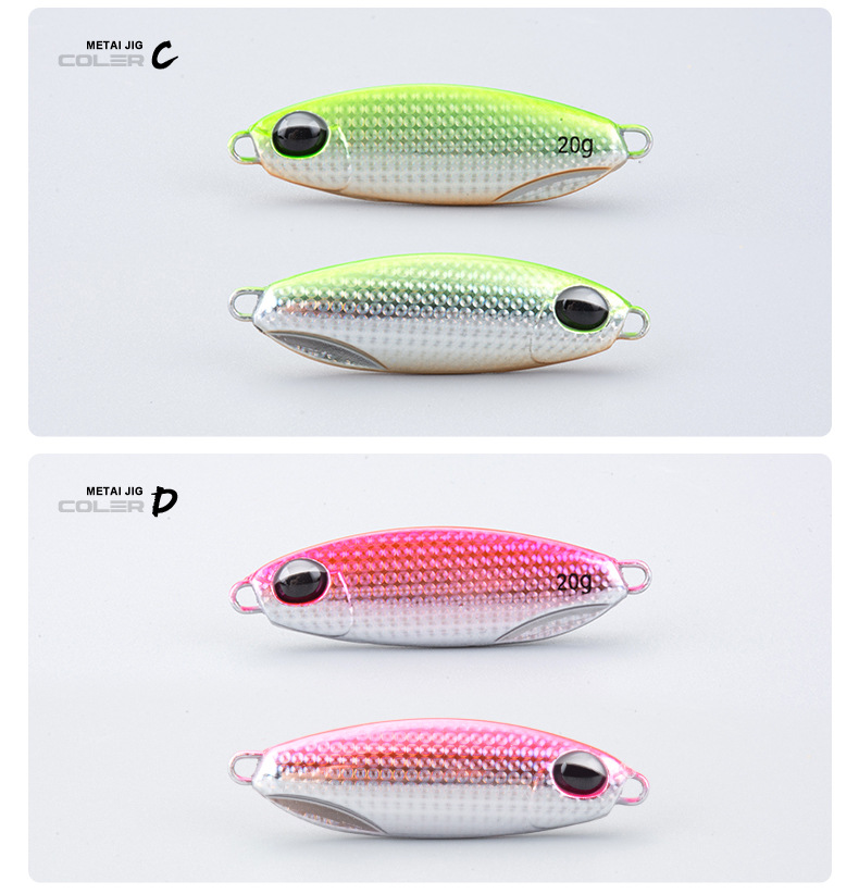 Sinking Jigging Spoon Lures Deep Diving Jigging Spoon Baits Fresh Water Bass Swimbait Tackle Gear