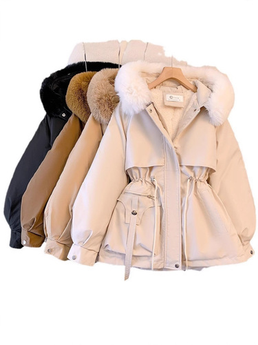 Women's winter coat new model slimming down women's down jacket cotton warm stylish versatile padded fur-lined cotton coat outerwear