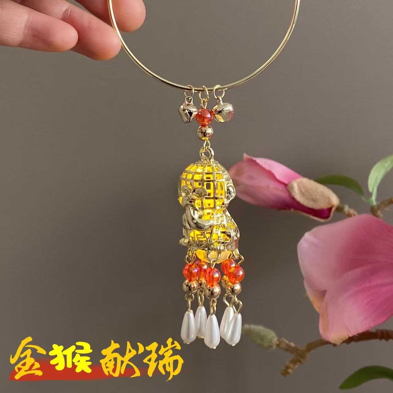 Glowing bracelet (red) monkey