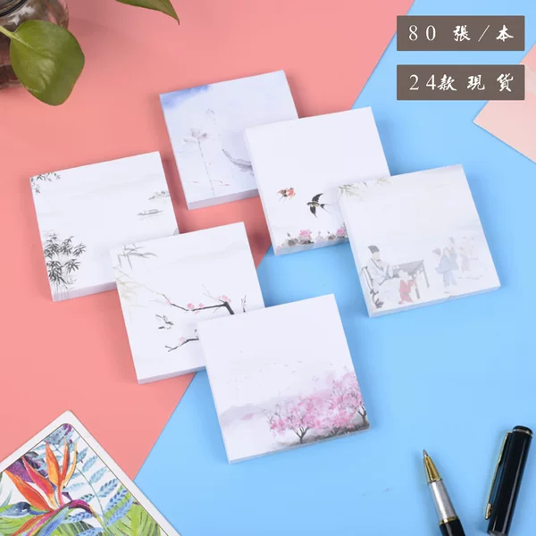 Post-it Cute Tearable Notes Takeaway Simple Notepad Wholesale Cartoon N Time Sticker Set Custom logo