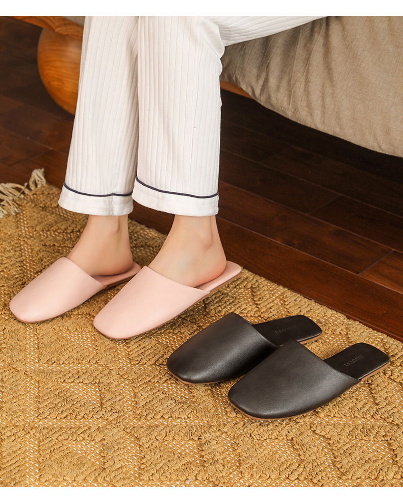 Unisex Basic Solid Color Round Toe Home Slippers display picture 3