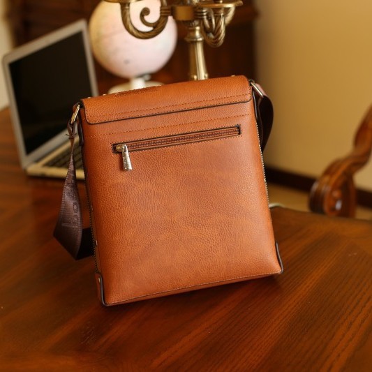 men's bag Korean style trend backpack retro outdoor leisure business document shoulder messenger bag_voghion.com